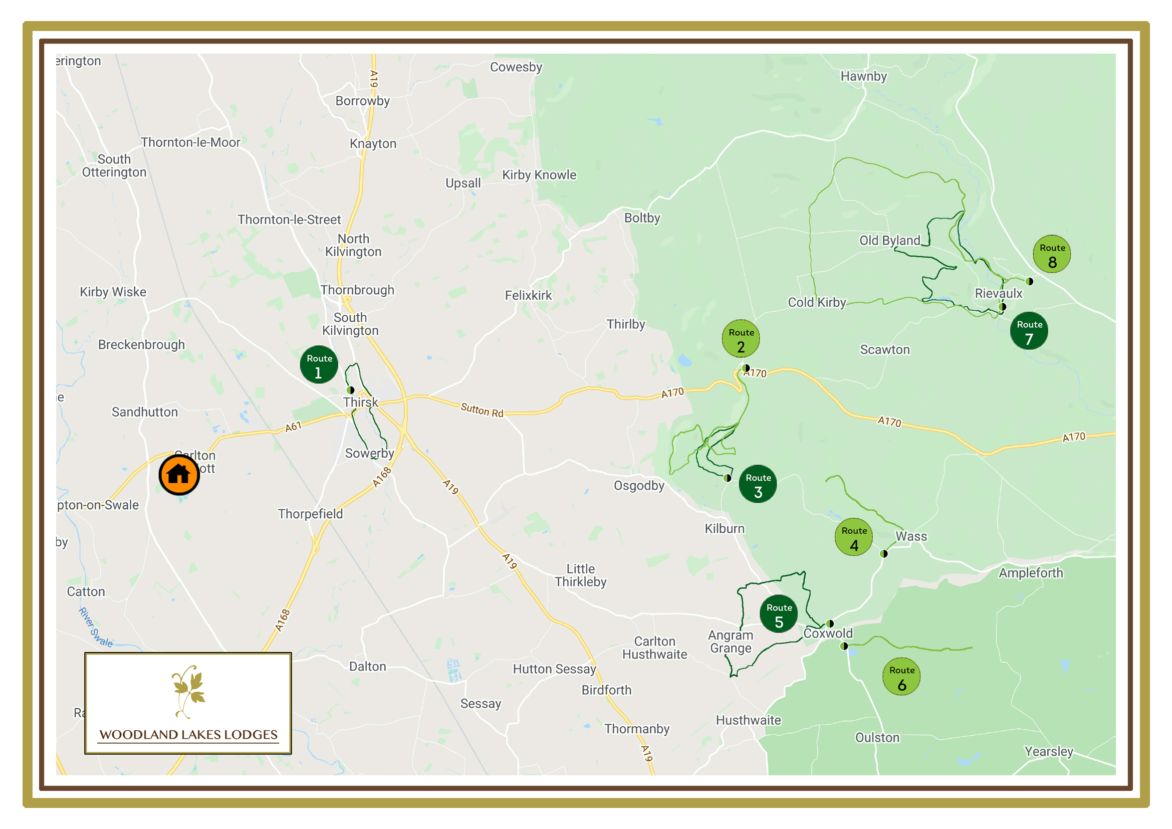 Woodland Lakes Site Map Nature Trails - Woodland Lakes Lodges : Woodland Lakes Lodges