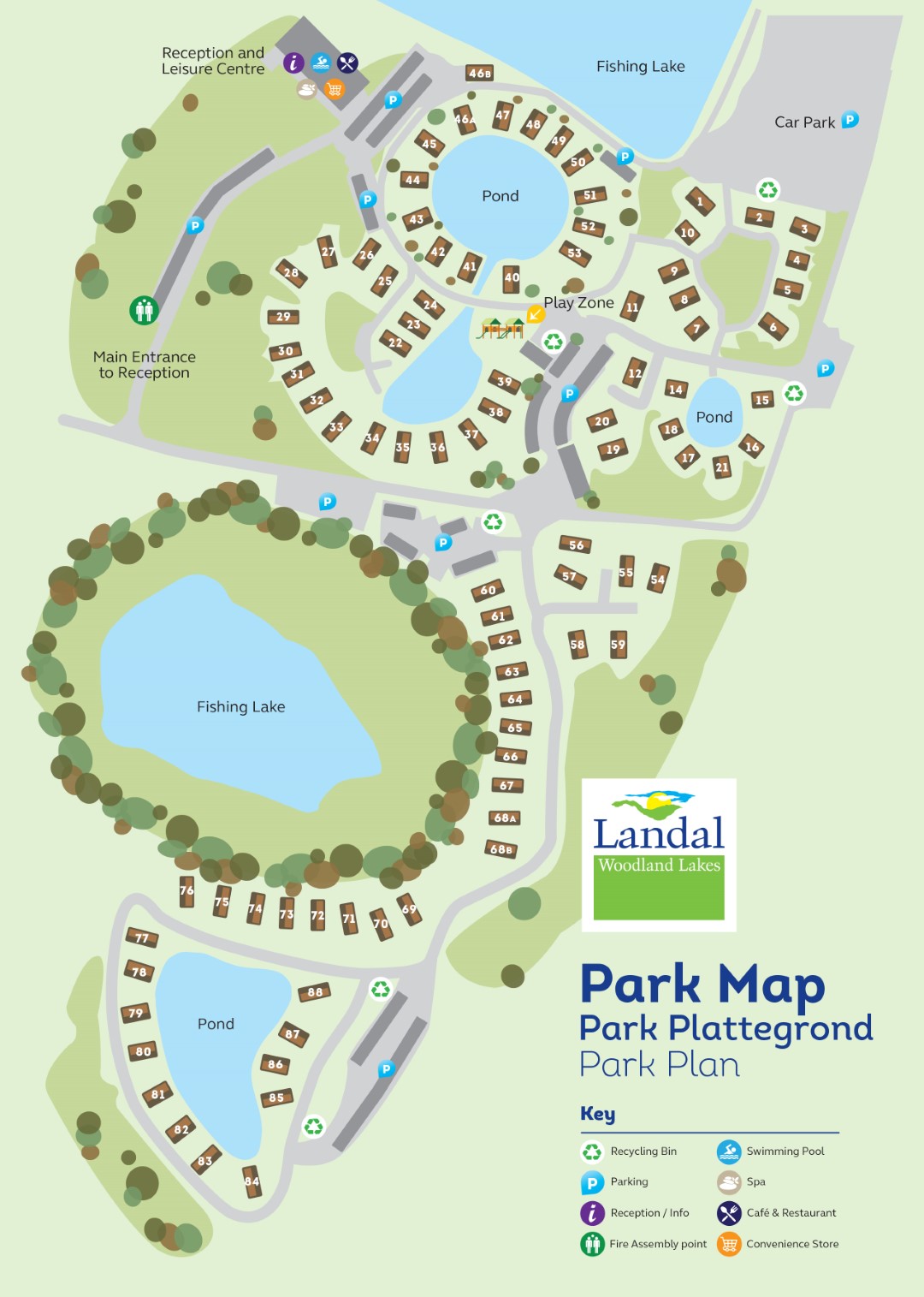 Resort Map Woodland Lakes Lodges Woodland Lakes Lodges